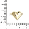 Brass Micro Pave Clear Cubic Zirconia Connector Charms KK-E796-05G-3
