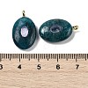 Natural Apatite & Cubic Zirconia Pendants X-G-Z076-01G-09-3