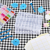 4Pcs 24 Grids Rectangle Plastic Adjustable Dividers Boxes CON-WR0001-20-4