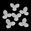 3-Petal Frosted Acrylic Bead Caps SACR-F016-01B-1