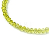 Faceted Rondelle Glass Beaded Necklace for Women NJEW-M208-01B-4