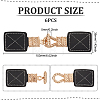 6Pcs PU Leather Toggle Buckle FIND-FG0002-72-2