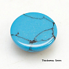 Synthetic Turquoise Cabochons X-G-H1596-FR-10mm-17-2