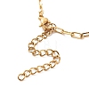 2Pcs 2 Style Brass Paperclip Chains & 304 Stainless Steel Satellite Chains Bracelets Set BJEW-JB08620-01-9