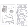 Gorgecraft 1 Sheet Silicone Clear Stamps DIY-GF0007-03-1
