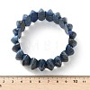 Bicone Natural Lapis Lazuli Beads Stretch Bracelets for Women Men BJEW-C097-05G-5