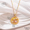 Alloy Enamel with Natural Pearl Pendant Brass Chain Necklaces FS-WGD59E5-06-1