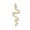 Brass Micro Pave Clear Cubic Zirconia Pendants LS-KK-S505-03G-03-1
