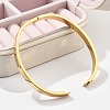 304 Stainless Steel Rhinestone Bangles for Women BJEW-Z092-16G-3