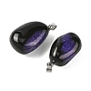Natural Dyed & Heated Agate Tumbled Stone Pendants GG-K002-07G-2