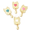 Brass Enamel Pendants KK-Q775-19G-1