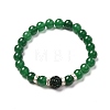 Natural Mixed Gemstone Stretch Bracelets for Women Men BJEW-JB06694-5