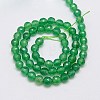 Natural Green Onyx Agate Beads Strands G-G580-6mm-23-2