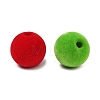 Flocking Opaque Acrylic Beads OACR-G055-02D-2