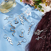 10 Pairs 5 Styles Alloy Dreadlocks Beads OHAR-CP0001-07-4