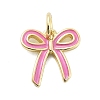 Brass Enamel Charms KK-H206-15G-03-1