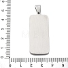 304 Stainless Steel Pendants STAS-U043-01GP-3