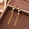 Brass & Cubic Zirconia Stud Earrings WGEC3A8-03-1