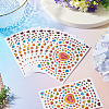 Heart Plastic Stickers DIY-TADJ0002-006C-6