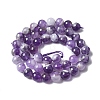 Natural Amethyst Beads Strands G-M445-8MM-01E-4