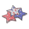 Independence Day Printed Transparent Acrylic Pendants OACR-B055-02D-2
