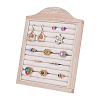 Wooden Photo Frame Shaped Ring Display Easels RDIS-WH0032-008A-1