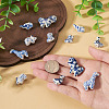 12Pcs 6 Styles Handmade Porcelain Beads PORC-TA0001-68-7