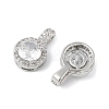 Brass Micro Pave Cubic Zirconia Pendants KK-R219-25P-2