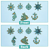 42Pcs 7 Styles Ocean Theme Alloy Pendants FIND-FH0006-32-6