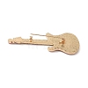 Guitar Alloy Rhinestone Musical Instruments Brooches JEWB-S023-03C-2