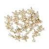 Brass Pave Cubic Zirconia Pendants X-KK-G462-47KCG-3