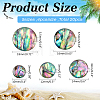 16Pcs 4 Styles Natural Paua Shell Cabochons SHEL-WR0001-13-2