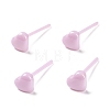 Hypoallergenic Bioceramics Zirconia Ceramic Heart Stud Earrings EJEW-Z023-08D-3