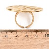 304 Stainless Steel Cuff Open Rings for Women RJEW-C162-01B-G-5