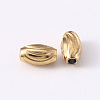 201 Stainless Steel Corrugated Beads LS-X-STAS-S103-16A-G-2
