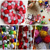 32Pcs Faux Fur Soft Sequins Pompom Ball DIY-SC0033-96C-7