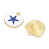 Printed Brass Pendants KK-CBAF9BC-04G-01-2