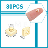 80Pcs Brass Spacer Beads KK-UN0005-10-3