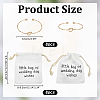 8Pcs Iron Heart Open Cuff Bangle for Women BJEW-WR0001-04B-2