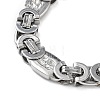 Anti-Tarnish 201 Stainless Steel Oval Link Chain Necklace & Bracelets Set SJEW-G083-08P-2