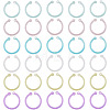150Pcs 6 Colors Plastic Loose Leaf Book Binder Hinged Rings FIND-TA0010-54B-2