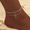 Alloy Chain Anklets for Women WGC4CD6-05-1