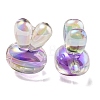 UV Plating Rainbow Iridescent Acrylic Beads X1-PACR-E001-05E-2