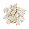 26Pcs Alloy Enamel Letter A~Z Connector Charms FIND-TAC0028-14A-2