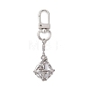 304 Stainless Steel Macrame Chain Pouch Empty Stone Holder Pendant Decoration HJEW-JM02083-1
