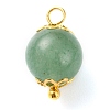 Natural Lapis Lazuli & Red Agate & Green Aventurine & Rose Quartz & Tiger Eye Pendants X-PALLOY-JF00580-2