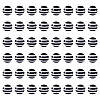 Striped Resin Beads RESI-TAG0001-01-2