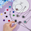 316 Surgical Stainless Steel & Alloy Rhinestone Diffuser Locket Slider Bracelets BJEW-HS0001-14-3