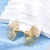 304 Stainless Steel Stud Earrings EJEW-Z098-07G-3