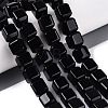 Natural Black Onyx Beads Strands G-Q608-10A-1